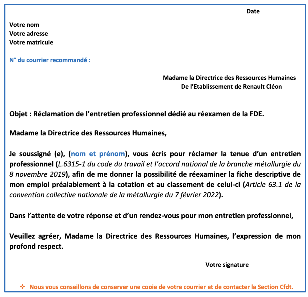 Fiche Emploi