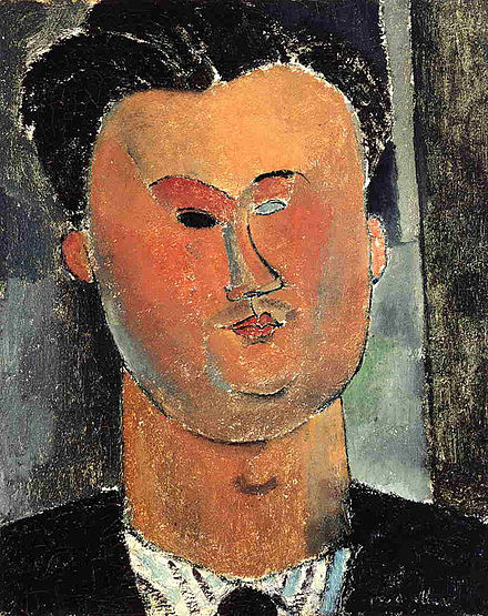 Pierre Reverdy peint par Amedeo Modigliani (1915)