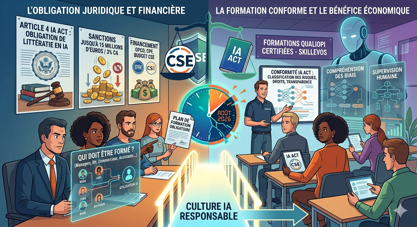 Formation IA en entreprise : ce que l'IA Act oblige vraiment les employeurs à faire avant fin 2026