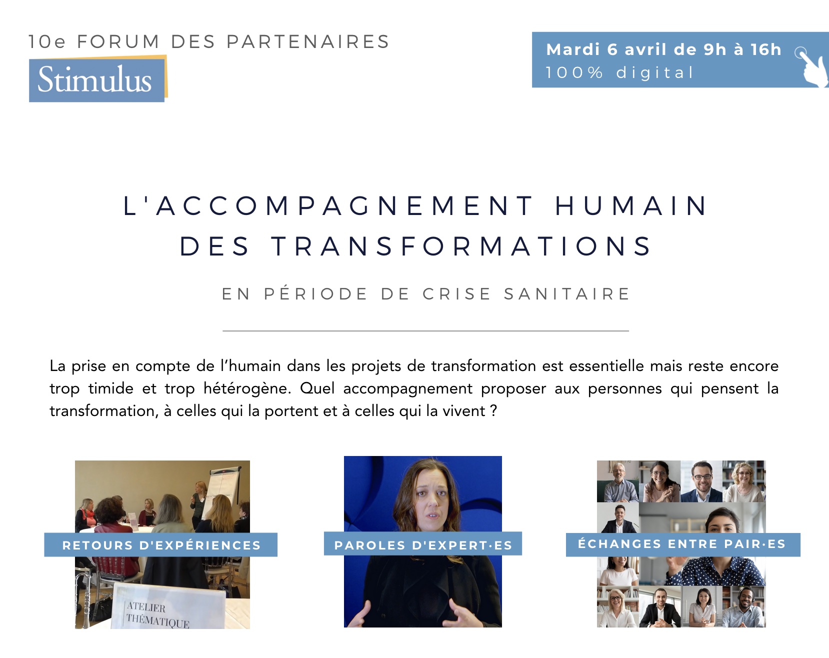 L'accompagnement humain des transformations - Forum des Partenaires Stimulus