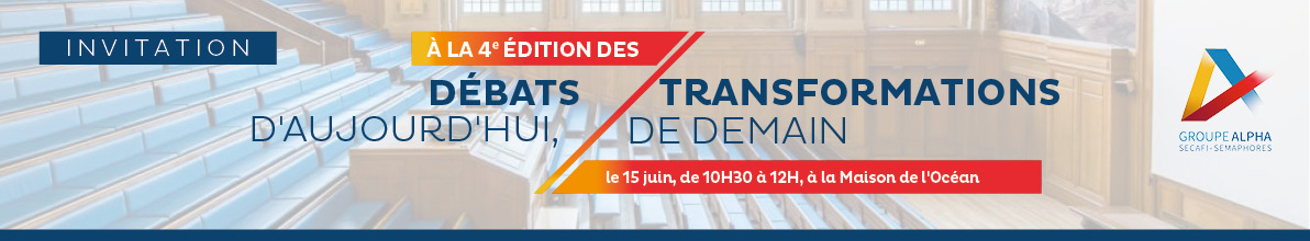 Invitation à la 4e édition des Débats d'aujourd'hui, Transformations de demain du 15 juin 2023