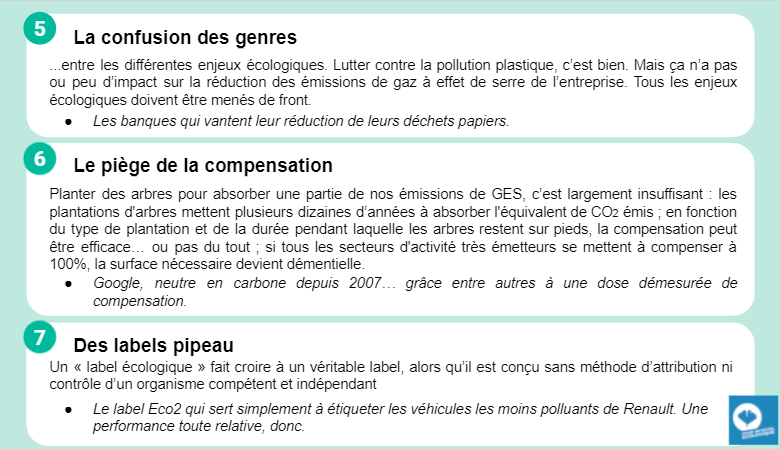 Reconnaître le greenwashing #3