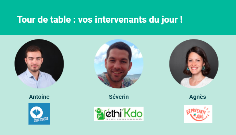 Les intervenant(e)s du webinaire 